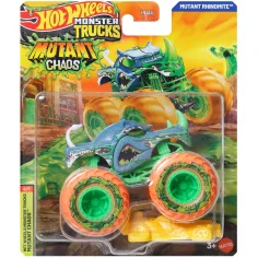 Hot Wheels Monster Trucks: Caos Mutante Rhinomite monster truck 1/64 - Mattel