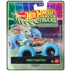 Hot Wheels Monster Trucks: Night Shifter macchinina che si illumina al buio 1/64 – Mattel