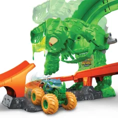Hot Wheels Monster Trucks Slime Monster Caos Pista - Mattel immagine 5