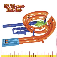 Hot Wheels: Pista da corsa a doppia corsia con 2 auto da corsa - Mattel immagine 4