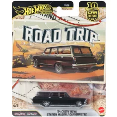 Hot Wheels: Premium Road Trip 1964 Chevy Nova Station Wagon macchinina 1/64 – Mattel