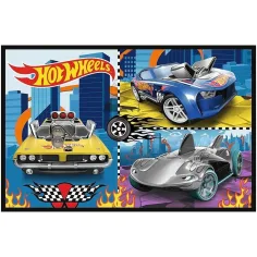 Hot Wheels - puzzle da 2 x 70 pezzi - Trefl immagine 2