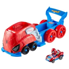 Hot Wheels: RacerVerse Spider-Man lanciacorsa set - Mattel immagine 2