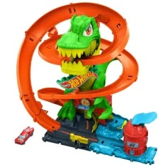 Hot Wheels: Set di pista Attacco del T-Rex - Mattel immagine 2