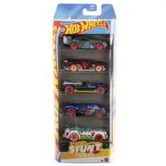 Hot Wheels: Set di 5 macchinine da stunt - Mattel Unico