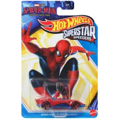 Hot Wheels: Superstar Speeders Spider-Man El Segundo Coupé auto in miniatura 1/64 - Mattel