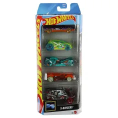 Hot Wheels X-Raycers set di 5 macchinine 1/64 – Mattel