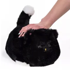 Huggy Luv: Peluche interattivo con suono - gatto nero immagine 3