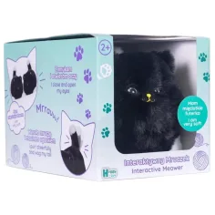 Huggy Luv: Peluche interattivo con suono - gatto nero immagine 1