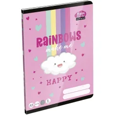 ICO: Lizzysuli Lollipop Arcobaleno quaderno a righe per la 2ª classe A/5 16-32