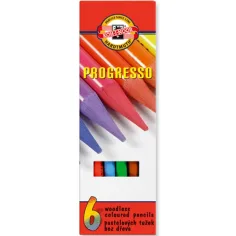 ICO: Progresso matita pastello 6pz Koh-I-Noor