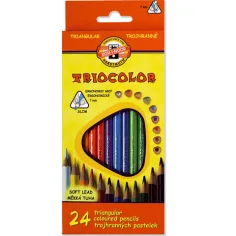 Ico: Koh-I-Noor Triocolor set di matite colorate da 24 pezzi