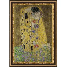 Il bacio, Klimt - puzzle da 500 pezzi con cornice - Trefl
