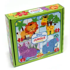 Il mio primo puzzle: Animali della giungla 4 in 1 puzzle per bambini