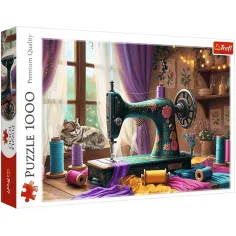 Il puzzle da 1000 pezzi della stanza di cucito - Trefl