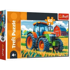 Il puzzle da 60 pezzi del trattore del contadino - Trefl