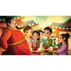 Il bambino e il vaso di fiori vuoto diafilm (Serie di diapositive del patrimonio delle fiabe) immagine 2