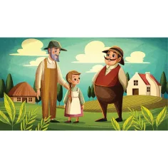 Il bambino e il vaso di fiori vuoto diafilm (Serie di diapositive del patrimonio delle fiabe) immagine 3