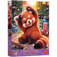Incantevole panda rosso puzzle da 500 pezzi - Trefl immagine 1