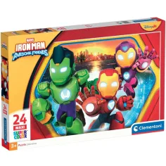 Iron Man e la sua super squadra puzzle maxi da 24 pezzi - Clementoni