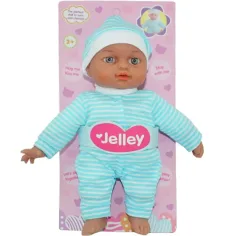 Bambola Jelley in abito a righe blu 25cm