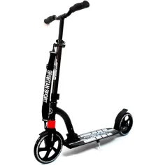 Jumbo III monopattino a doppia sospensione di colore nero - Spartan