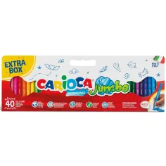 Jumbo set di pennarelli maxi da 40 pezzi - Carioca