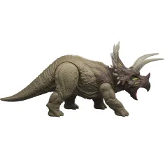 Jurassic World: Dinosauro attaccante Triceratopo con suono e luce – Mattel immagine 2