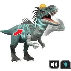 Jurassic World: dinosauro Cryolophosaurus attaccante con suono e luce – Mattel immagine 2