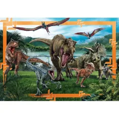 Jurassic World il regno dei dinosauri puzzle maxi supercolor 104 pezzi - Clementoni immagine 2