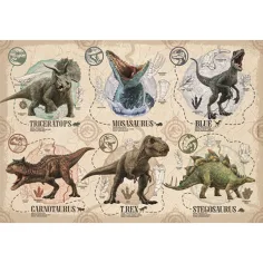 Jurassic World Puzzle Super Color 104 pezzi - Clementoni immagine 2