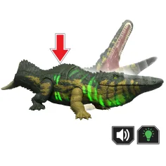 Jurassic World: Stomatosuchus dinosauro attaccante con suono e luce – Mattel immagine 3