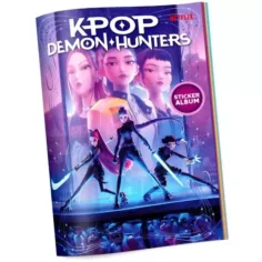 K-Pop cacciatori di demoni album da collezione per adesivi - 2 x 5 pezzi di adesivi immagine 1