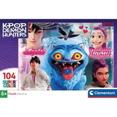 K-Pop cacciatori di demoni Derpy e amici puzzle SuperColor da 104 pezzi – Clementoni immagine 1