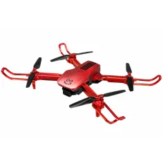 KOO: Kotaro 078 drone pieghevole rosso con telecomando, doppia camera e illuminazione a LED immagine 2