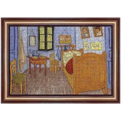 La camera di Van Gogh ad Arles, Van Gogh - puzzle da 500 pezzi con cornice - Trefl