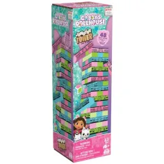La casa delle bambole di Gabby: gioco da tavolo Jenga per costruire torri colorate - Spin Master