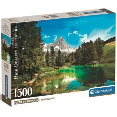 Puzzle HQC 1500 pezzi Lago Azzurro 84,5x59,5cm - Clementoni