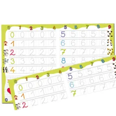 Tavoletta da disegno sviluppa abilità con pennarello cancellabile: Numeri - D-Toys