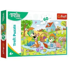 Le avventure della famiglia Treflik - puzzle da 60 pezzi - Trefl