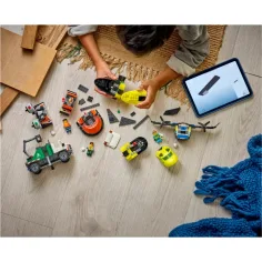 LEGO® City: Aereo, camioncino con braccio elevatore e veicolo ad aria remix (60505) immagine 5