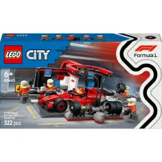 LEGO® City: Boxe F1® e personale, con auto Ferrari (60443) immagine 1