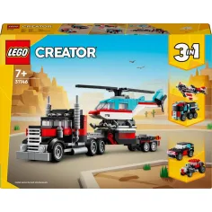 LEGO® Creator: Camion piattaforma e elicottero (31146)