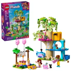 LEGO® Friends: Festa di compleanno dei gatti e casa sull'albero per gatti (42666)