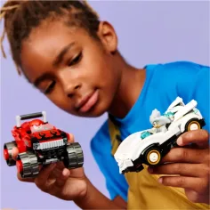 LEGO® Sonic the Hedgehog™: l'auto di Silver contro il monster truck di Knuckles (77118) immagine 5
