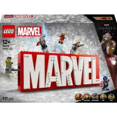 LEGO® Super Heroes: logo MARVEL e minifigure (76313)