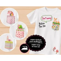 LENA: Potenzia la tua maglietta! - Set creativo per decorare magliette con tasche immagine 2