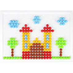 LENA: Set creativo di mosaico trasparente a pois 10mm 200 pezzi immagine 2