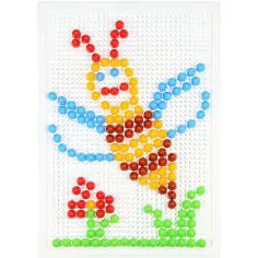 LENA: Set creativo di mosaico trasparente a pois 10mm 200 pezzi immagine 3