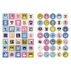 Libro da colorare con animali domestici con adesivi - Trefl immagine 2